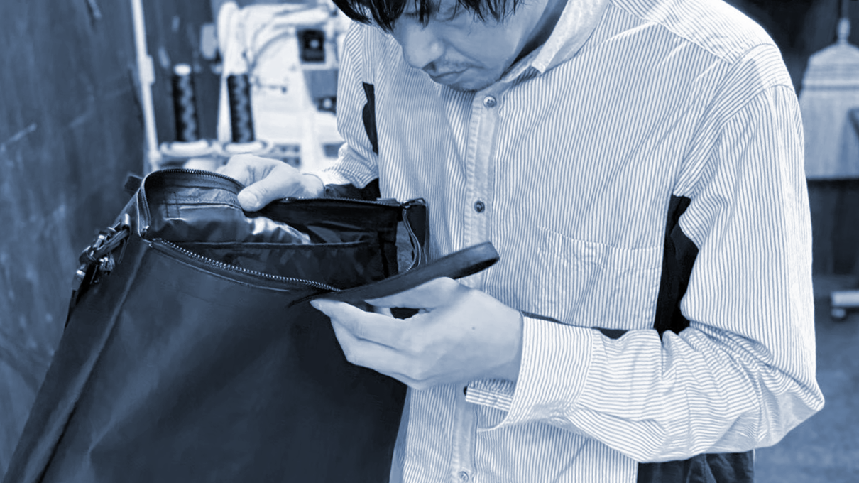 バッグOEM製造の縫製作業